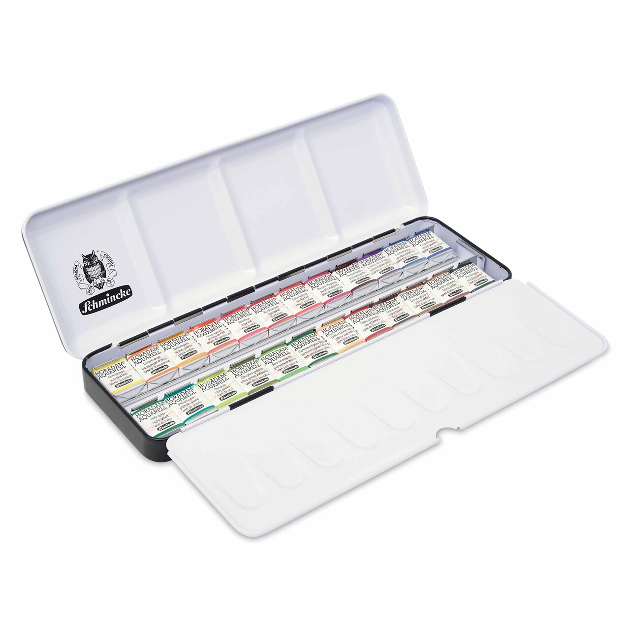 Schmincke Horadam Aquarell Watercolor Pans - Blick Exclusive! Set of 24, Foliage, Half Pans